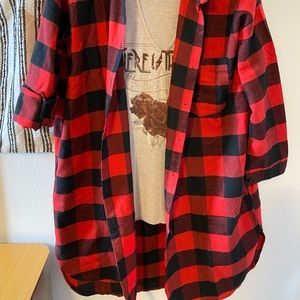 Buffalo Plaid Duster Shirt